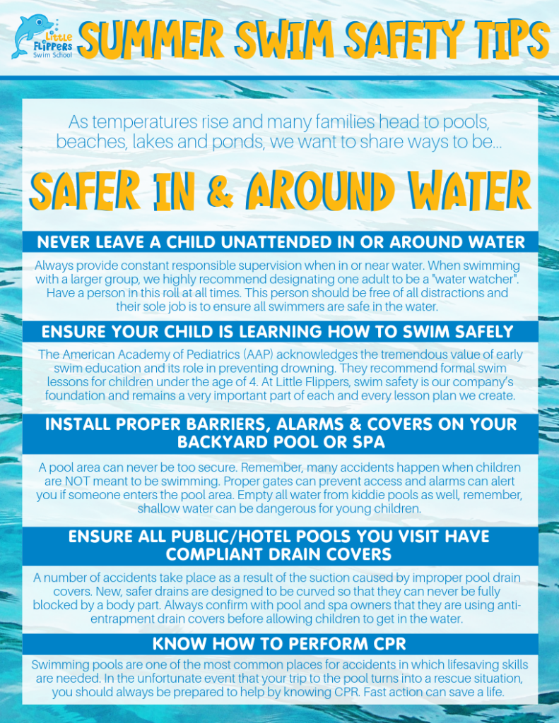 Summer Swim Safety Tips Little Flippers Swim School